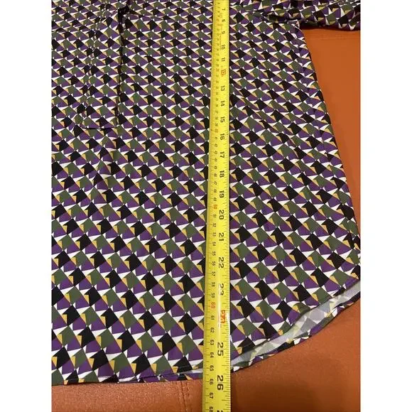 NM Neiman Marcus Geometric Print Blouse Size M NEW - Picture 10 of 10